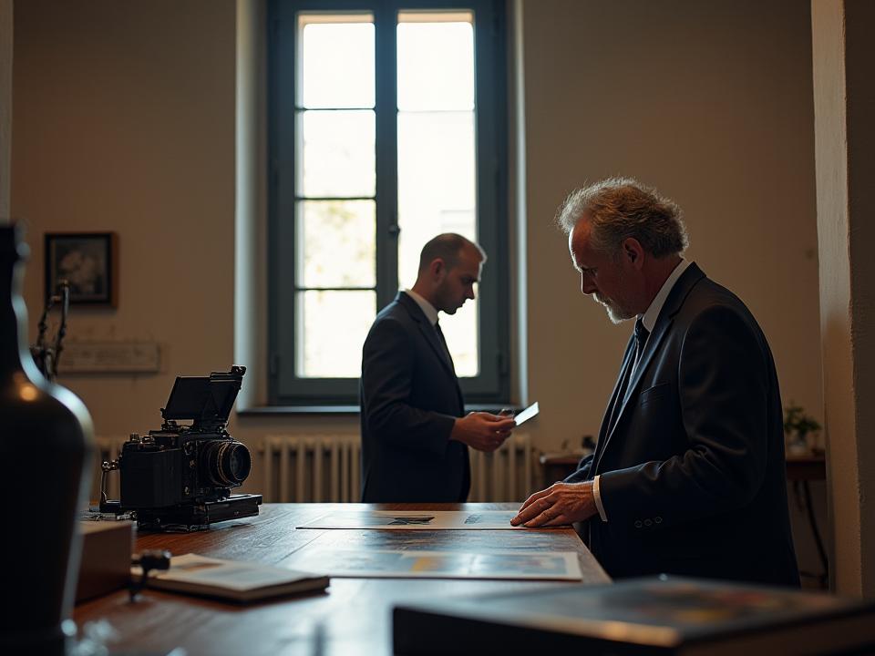 Fondatore di Graffio Nero al lavoro in studio